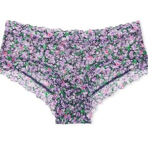 3/25$ Victoria’s Secret Posey Lace Cheeky Panty Navy Ditsy Floral NWT Size S